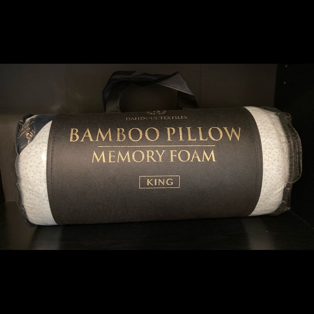 Dahdoul Bamboo Memory Foam King Pillow - Brand New in Package with Tag